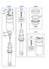 Front Air Suspension Shock Absorber Strut RNB501580 Compatible With LAND ROVER DISCOVERY IV (L319) | LR4 & L320